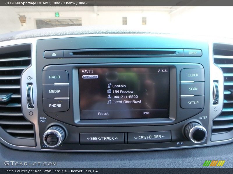 Black Cherry / Black 2019 Kia Sportage LX AWD