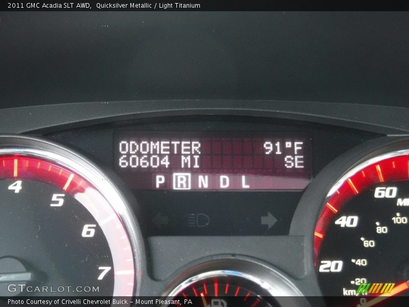 Quicksilver Metallic / Light Titanium 2011 GMC Acadia SLT AWD