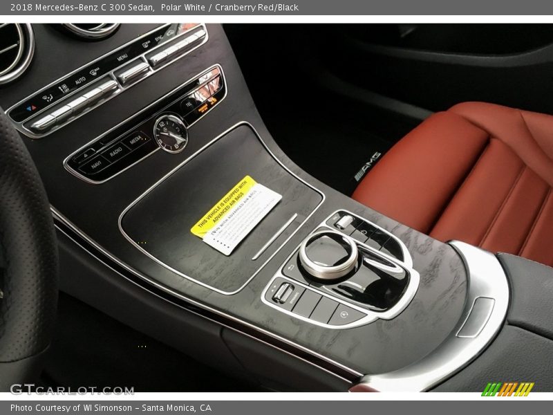 Polar White / Cranberry Red/Black 2018 Mercedes-Benz C 300 Sedan