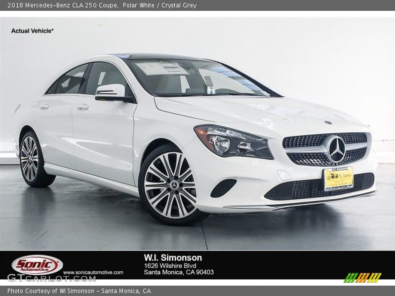 Polar White / Crystal Grey 2018 Mercedes-Benz CLA 250 Coupe