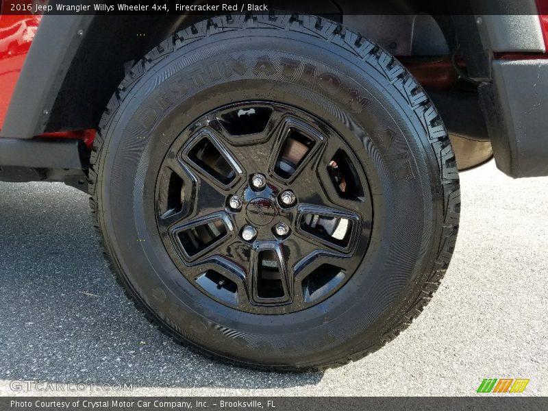 Firecracker Red / Black 2016 Jeep Wrangler Willys Wheeler 4x4