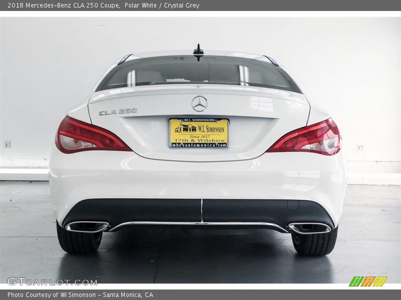 Polar White / Crystal Grey 2018 Mercedes-Benz CLA 250 Coupe