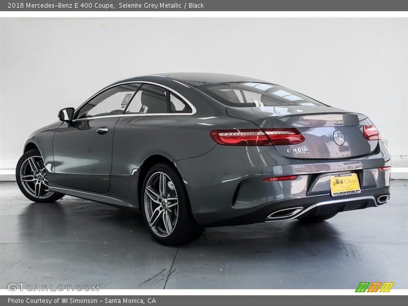 Selenite Grey Metallic / Black 2018 Mercedes-Benz E 400 Coupe