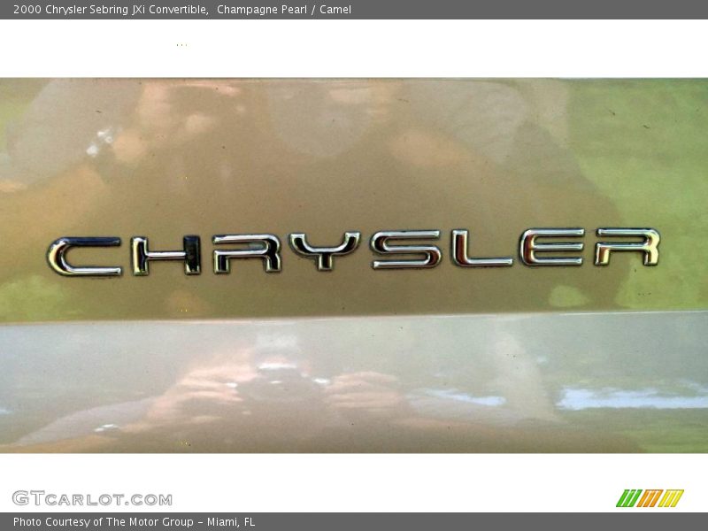 Champagne Pearl / Camel 2000 Chrysler Sebring JXi Convertible