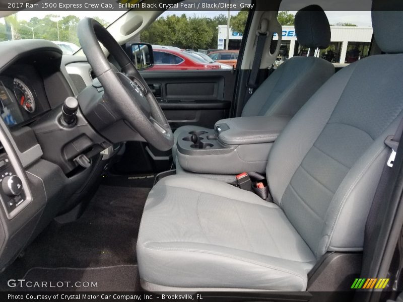 Brilliant Black Crystal Pearl / Black/Diesel Gray 2017 Ram 1500 Express Crew Cab