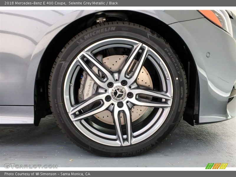 Selenite Grey Metallic / Black 2018 Mercedes-Benz E 400 Coupe