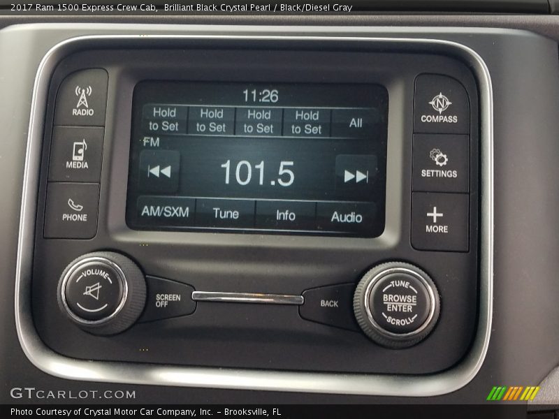 Brilliant Black Crystal Pearl / Black/Diesel Gray 2017 Ram 1500 Express Crew Cab