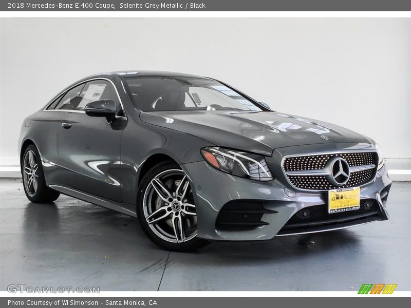 Selenite Grey Metallic / Black 2018 Mercedes-Benz E 400 Coupe