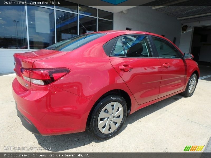 Currant Red / Black 2018 Kia Rio S