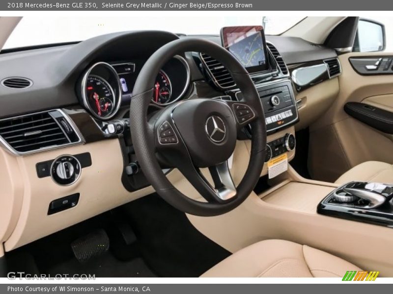 Selenite Grey Metallic / Ginger Beige/Espresso Brown 2018 Mercedes-Benz GLE 350