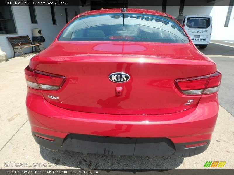 Currant Red / Black 2018 Kia Rio S