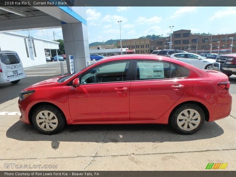 Currant Red / Black 2018 Kia Rio S