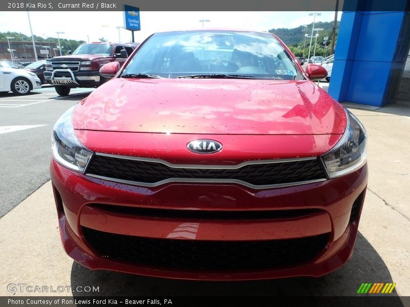 Currant Red / Black 2018 Kia Rio S