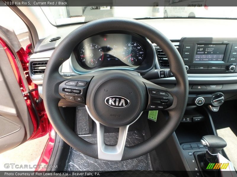 Currant Red / Black 2018 Kia Rio S