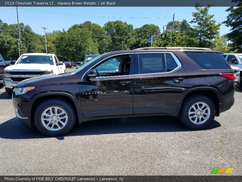 Havana Brown Metallic / Jet Black 2019 Chevrolet Traverse LT