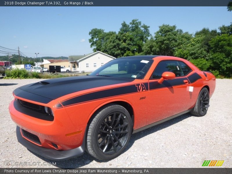 Go Mango / Black 2018 Dodge Challenger T/A 392