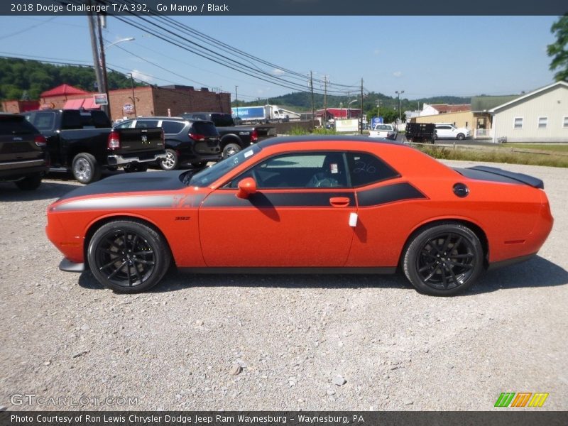 Go Mango / Black 2018 Dodge Challenger T/A 392
