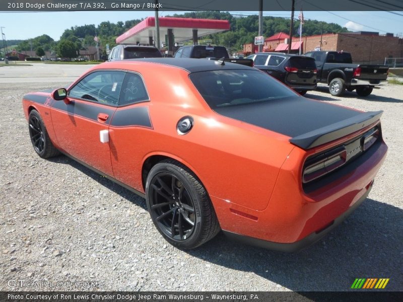 Go Mango / Black 2018 Dodge Challenger T/A 392