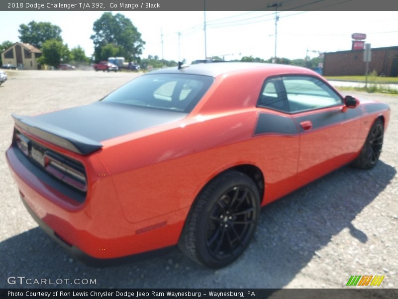 Go Mango / Black 2018 Dodge Challenger T/A 392