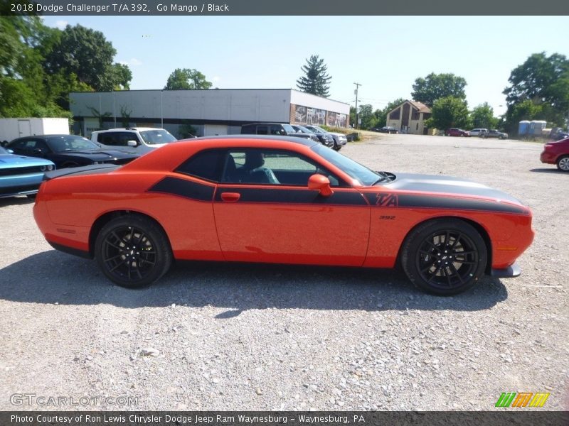 Go Mango / Black 2018 Dodge Challenger T/A 392