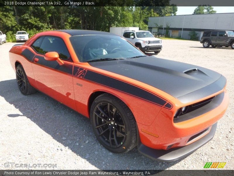 Go Mango / Black 2018 Dodge Challenger T/A 392