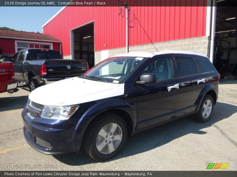 Contusion Blue Pearl / Black 2018 Dodge Journey SE AWD