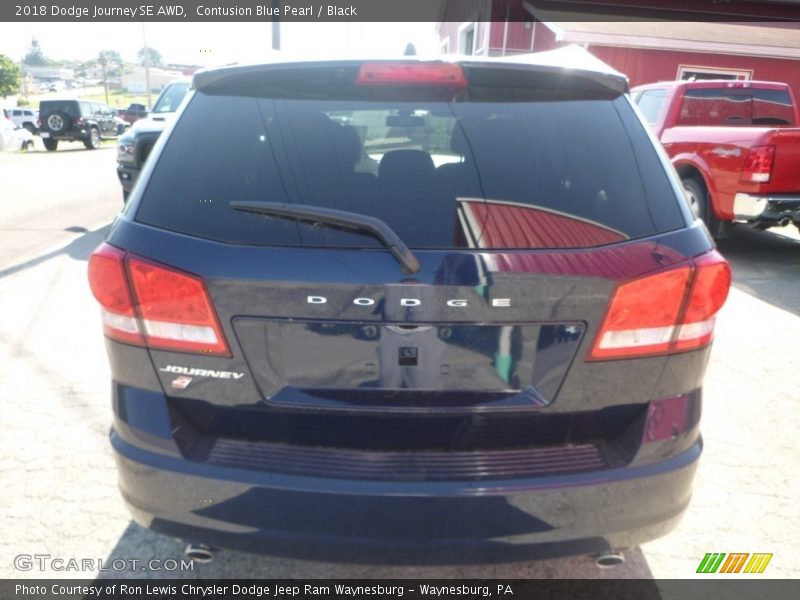 Contusion Blue Pearl / Black 2018 Dodge Journey SE AWD