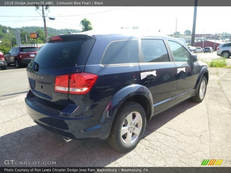 Contusion Blue Pearl / Black 2018 Dodge Journey SE AWD