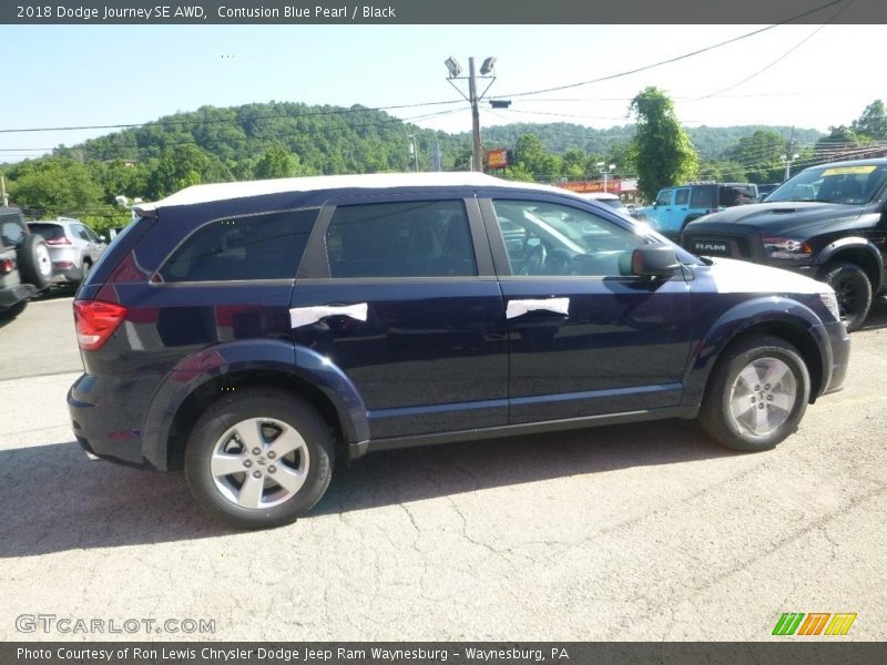 Contusion Blue Pearl / Black 2018 Dodge Journey SE AWD