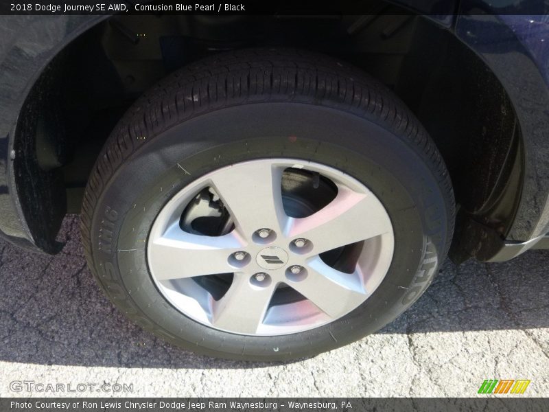 Contusion Blue Pearl / Black 2018 Dodge Journey SE AWD