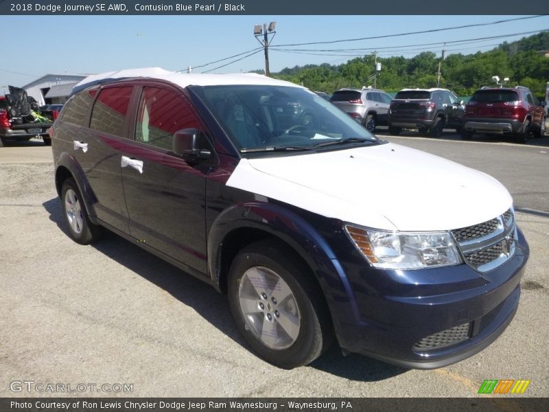 Contusion Blue Pearl / Black 2018 Dodge Journey SE AWD