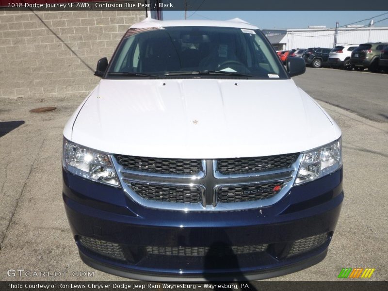 Contusion Blue Pearl / Black 2018 Dodge Journey SE AWD