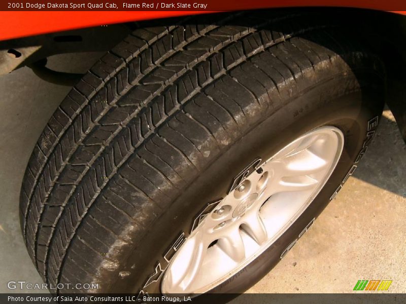 Flame Red / Dark Slate Gray 2001 Dodge Dakota Sport Quad Cab