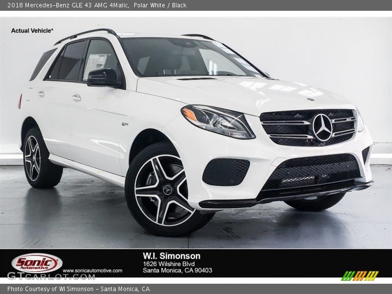 Polar White / Black 2018 Mercedes-Benz GLE 43 AMG 4Matic