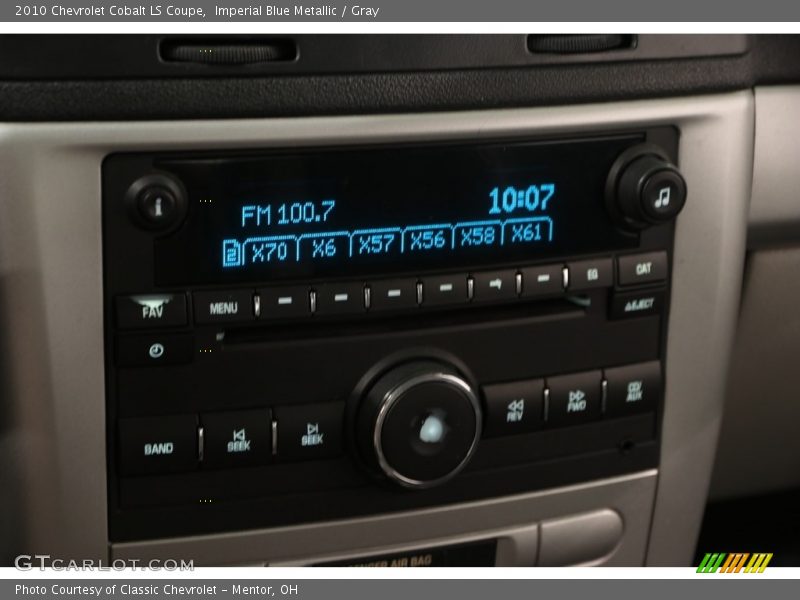 Imperial Blue Metallic / Gray 2010 Chevrolet Cobalt LS Coupe