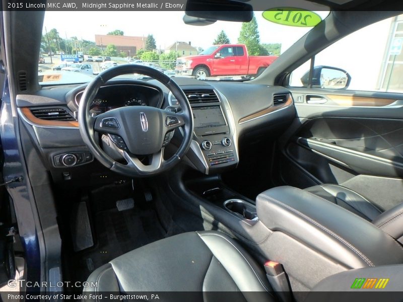 Midnight Sapphire Metallic / Ebony 2015 Lincoln MKC AWD
