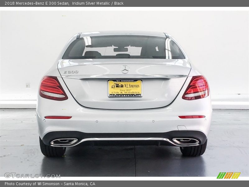 Iridium Silver Metallic / Black 2018 Mercedes-Benz E 300 Sedan
