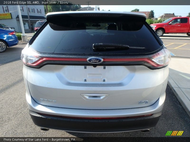 Ingot Silver / Ebony 2018 Ford Edge SEL AWD