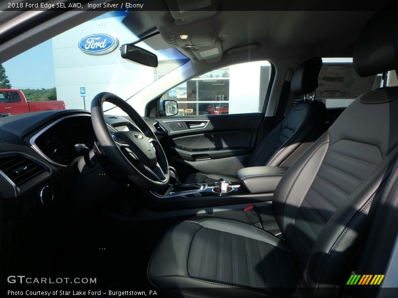 Ingot Silver / Ebony 2018 Ford Edge SEL AWD