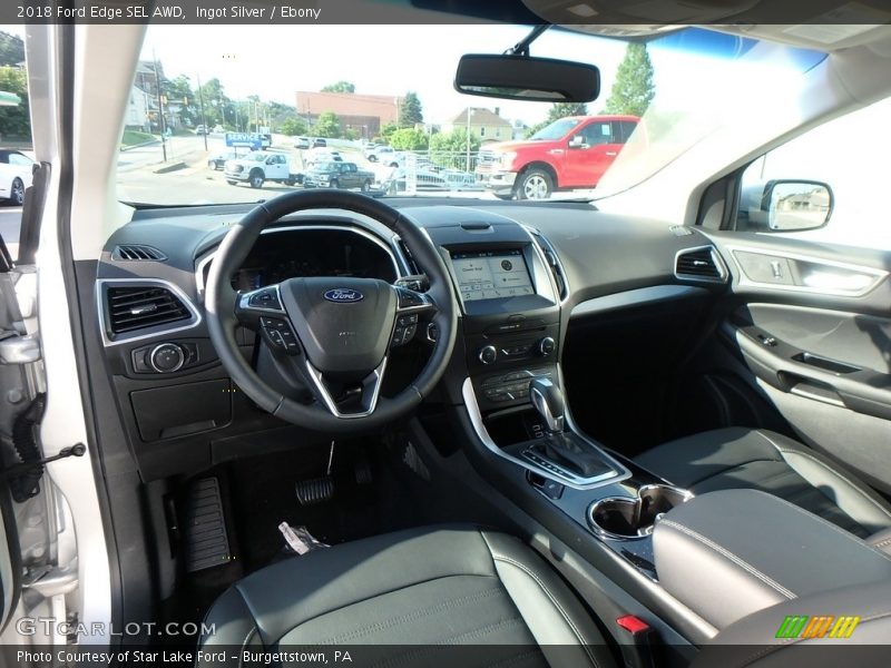 Ingot Silver / Ebony 2018 Ford Edge SEL AWD
