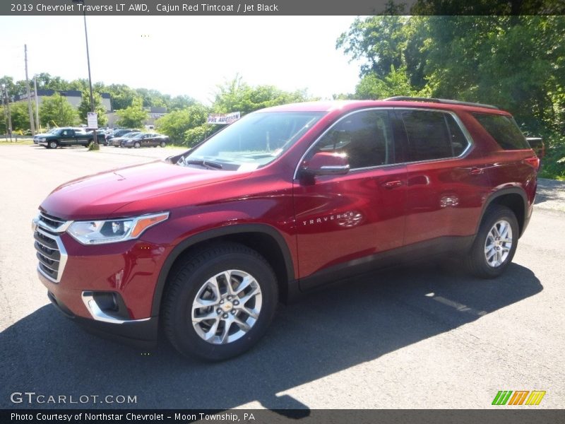 Cajun Red Tintcoat / Jet Black 2019 Chevrolet Traverse LT AWD
