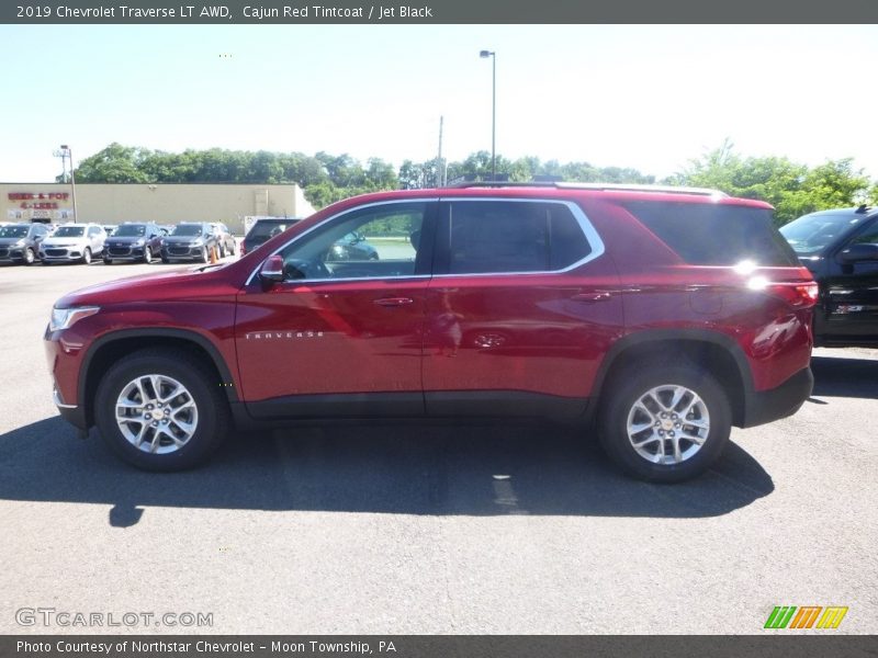 Cajun Red Tintcoat / Jet Black 2019 Chevrolet Traverse LT AWD