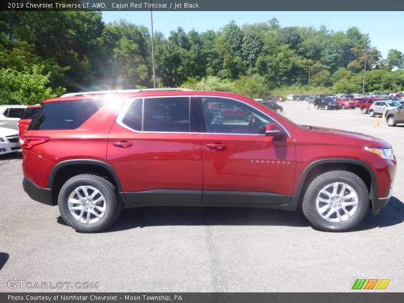Cajun Red Tintcoat / Jet Black 2019 Chevrolet Traverse LT AWD