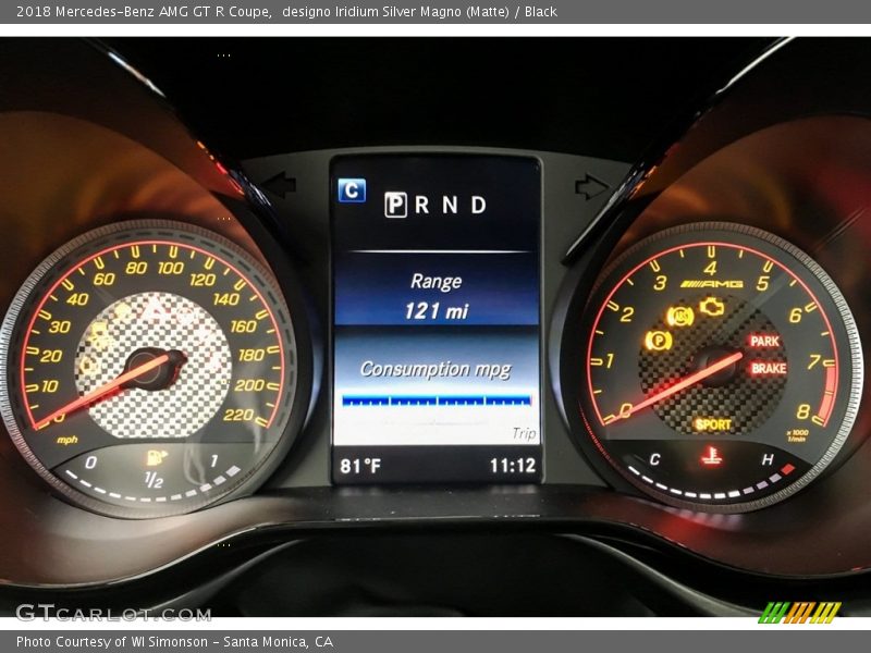  2018 AMG GT R Coupe R Coupe Gauges