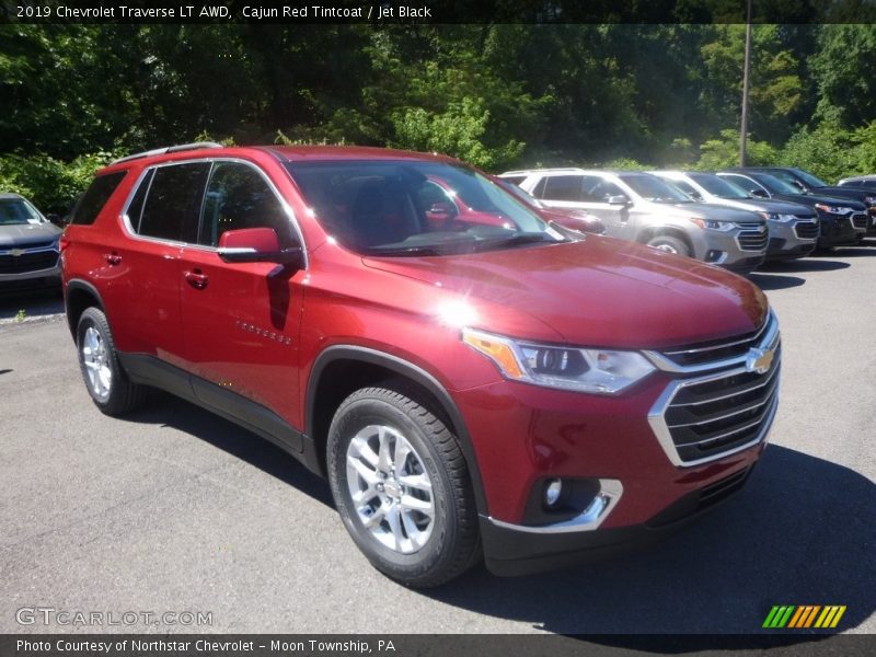 Cajun Red Tintcoat / Jet Black 2019 Chevrolet Traverse LT AWD