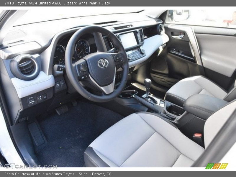 Blizzard White Pearl / Black 2018 Toyota RAV4 Limited AWD