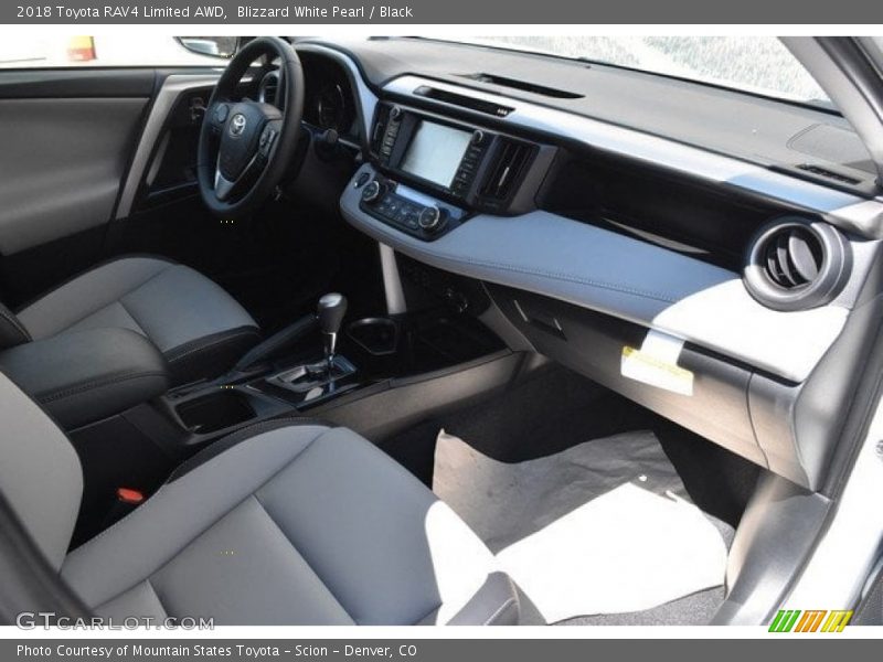 Blizzard White Pearl / Black 2018 Toyota RAV4 Limited AWD