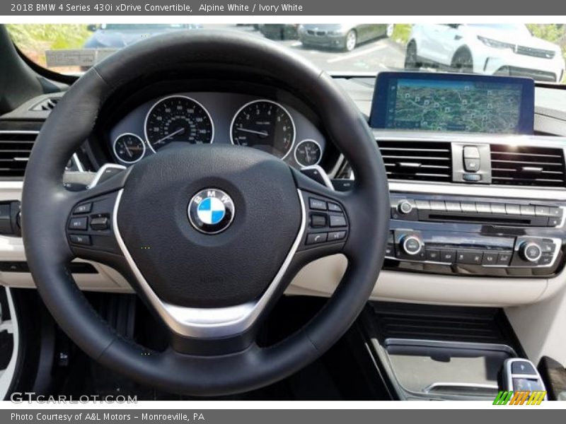 Alpine White / Ivory White 2018 BMW 4 Series 430i xDrive Convertible