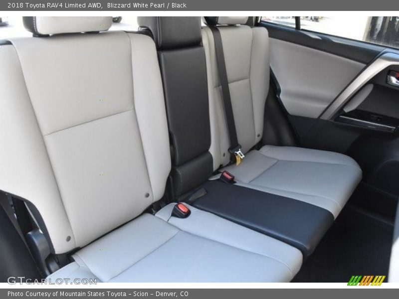 Blizzard White Pearl / Black 2018 Toyota RAV4 Limited AWD
