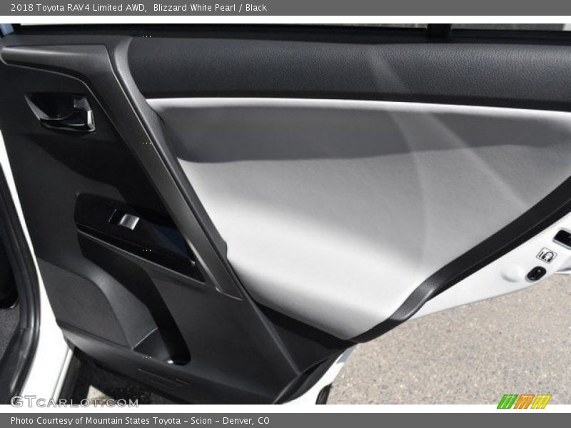 Blizzard White Pearl / Black 2018 Toyota RAV4 Limited AWD